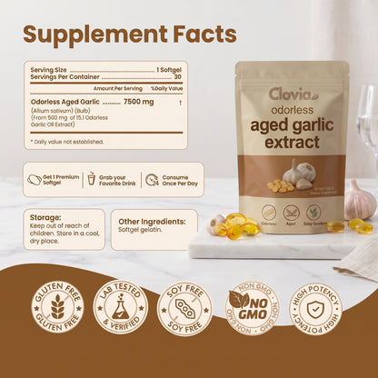 Aged Garlic Extract 24-Month Fermented for Real Absorption