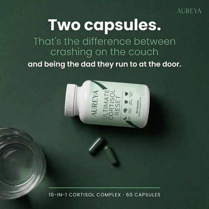 New 10 Compound Formula Ultimate Cortisol Reset Capsules by Aureya™