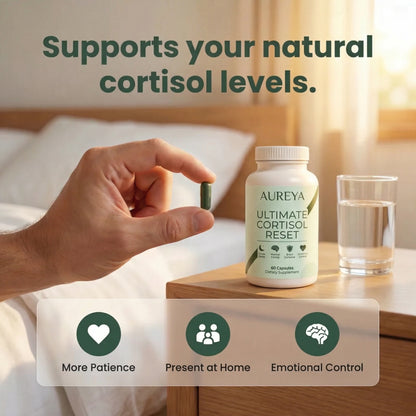New 10 Compound Formula Ultimate Cortisol Reset Capsules by Aureya™