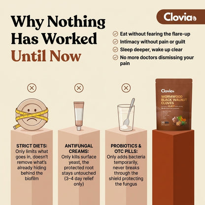 Clovia Wormwood Black Walnut Clove Softgels